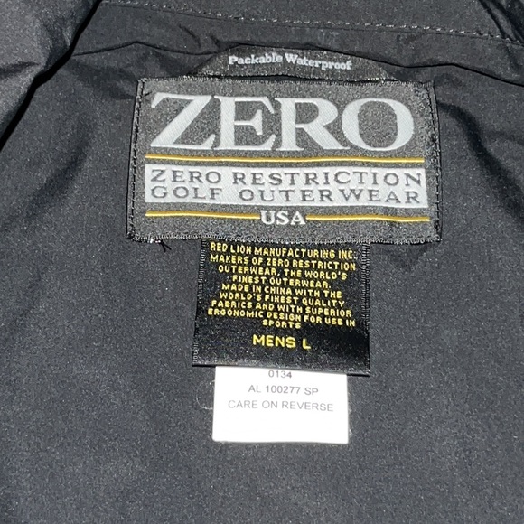 Vintage Zero Restriction Golf Outerwear Packable Waterproof Windbreaker - Picture 3 of 7